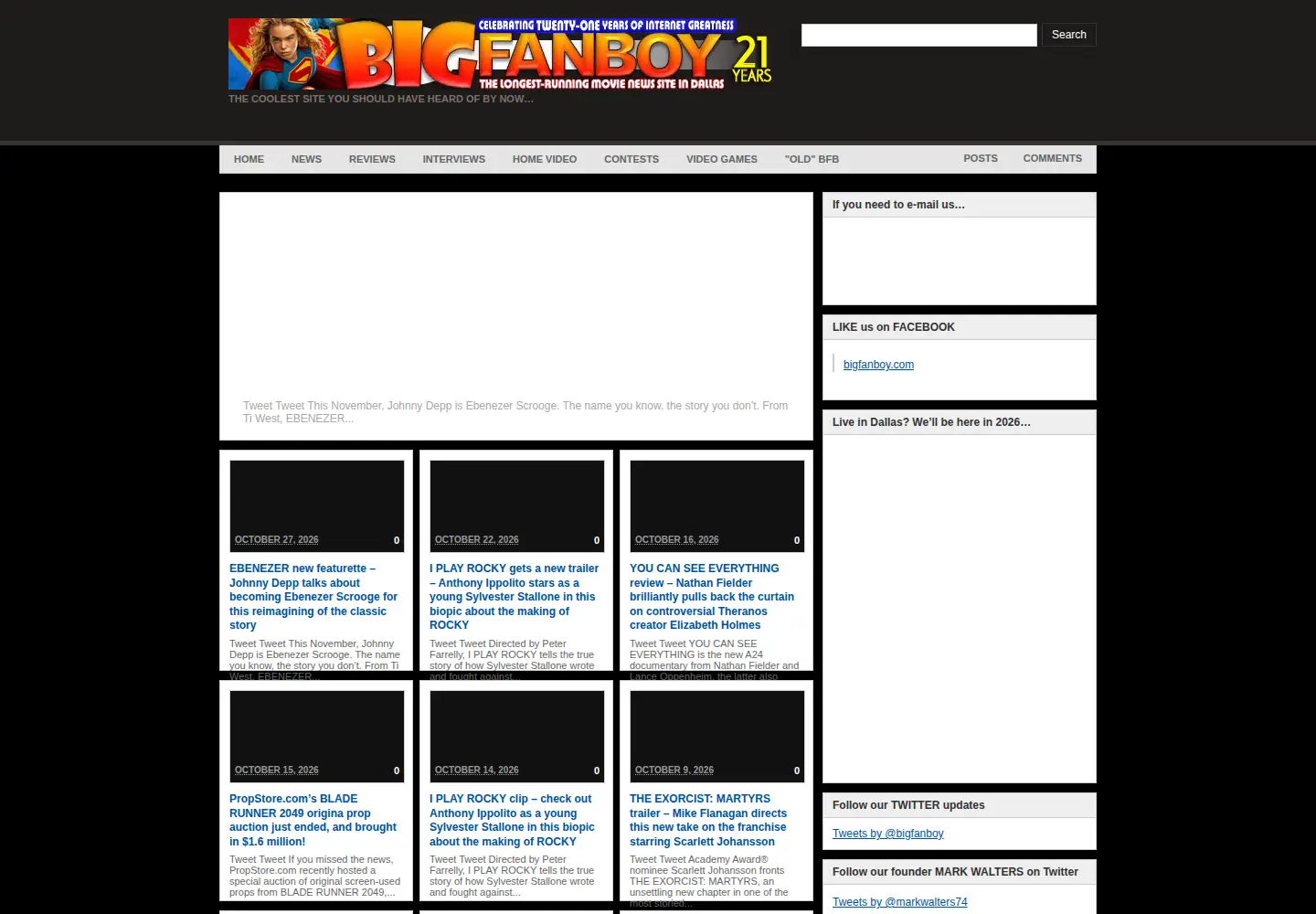 Screenshot of bigfanboy.com
