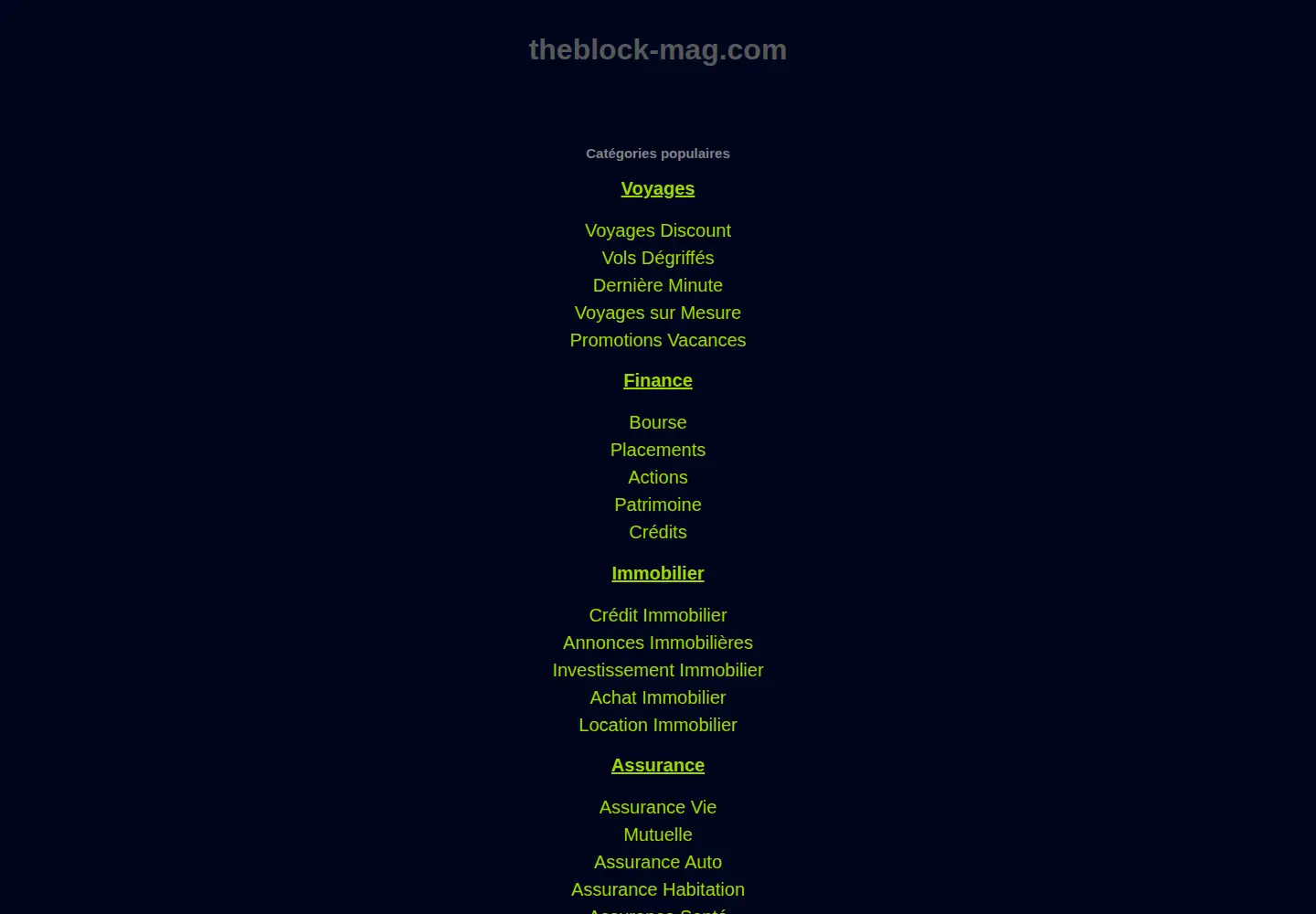 Screenshot of theblock-mag.com