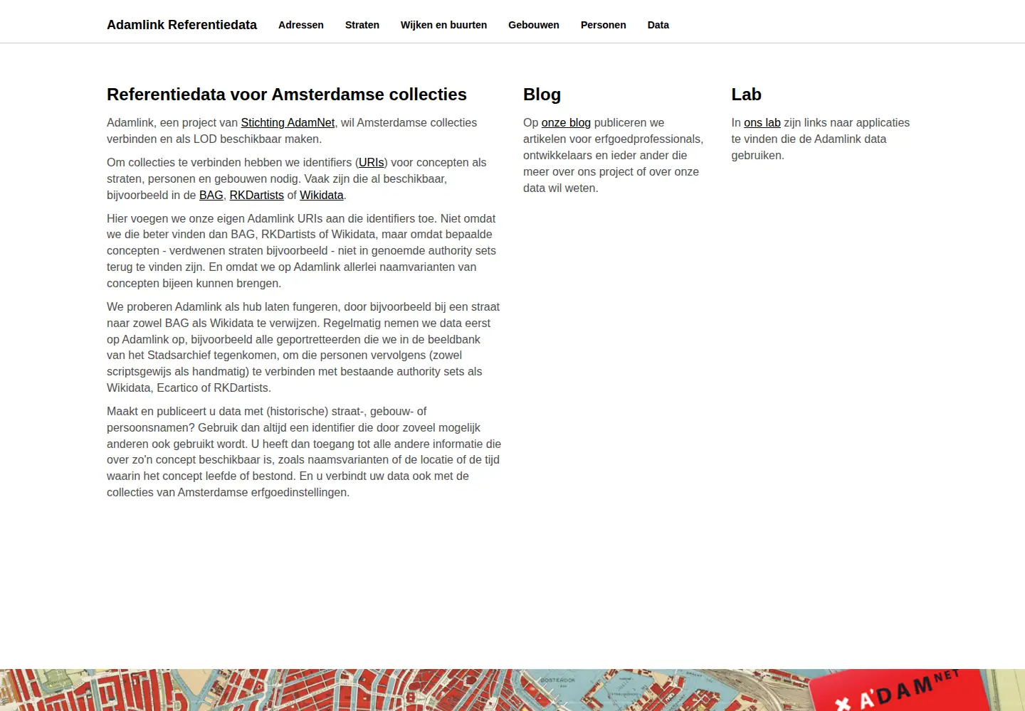 Screenshot of adamlink.nl