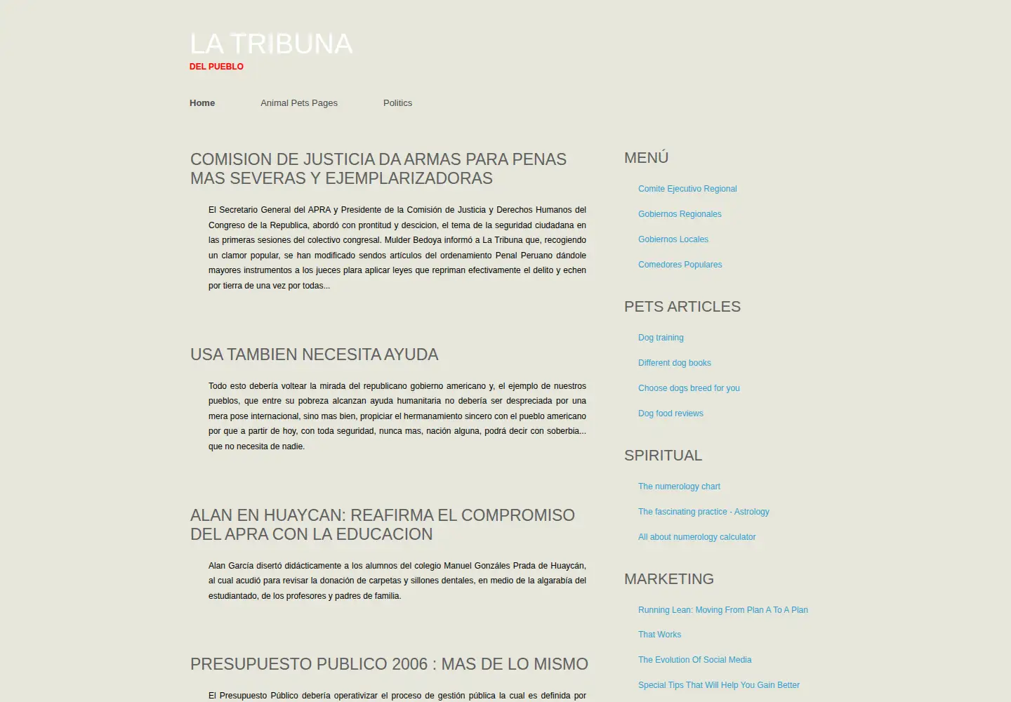 Screenshot of la-tribuna.org