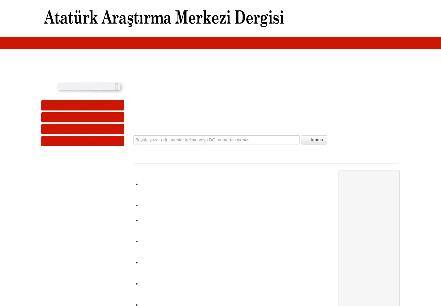 Screenshot of atamdergi.gov.tr