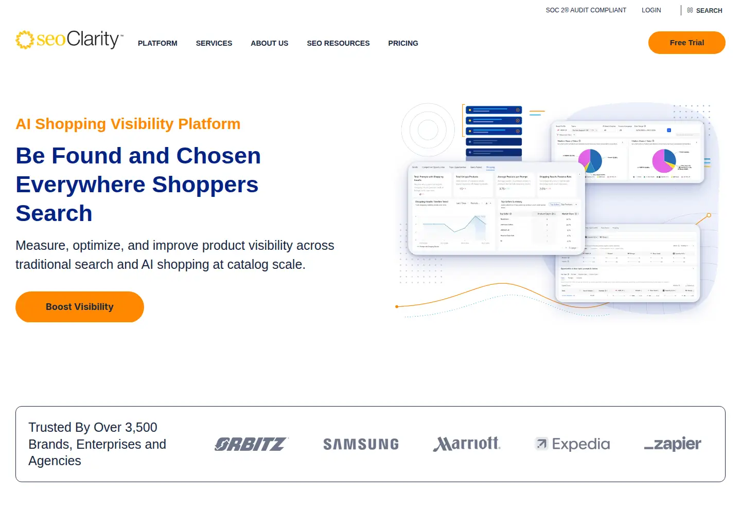 Screenshot of seoclarity.net