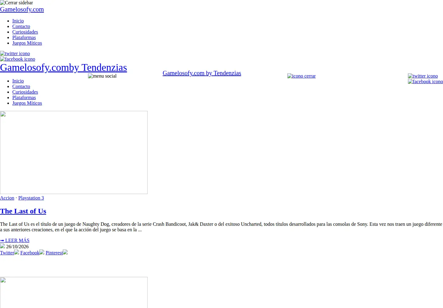 Screenshot of gamelosofy.com