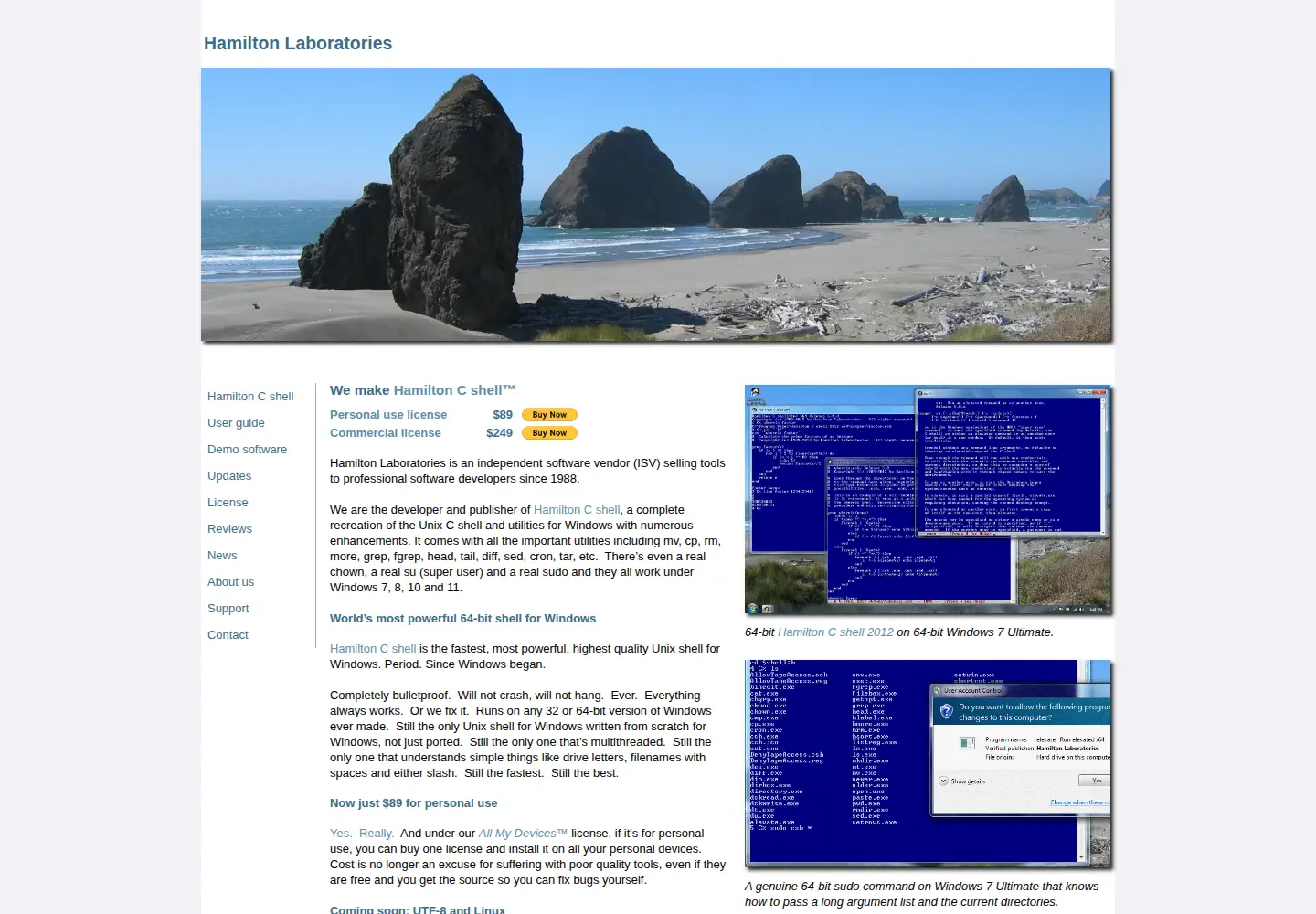 Screenshot of hamiltonlabs.com