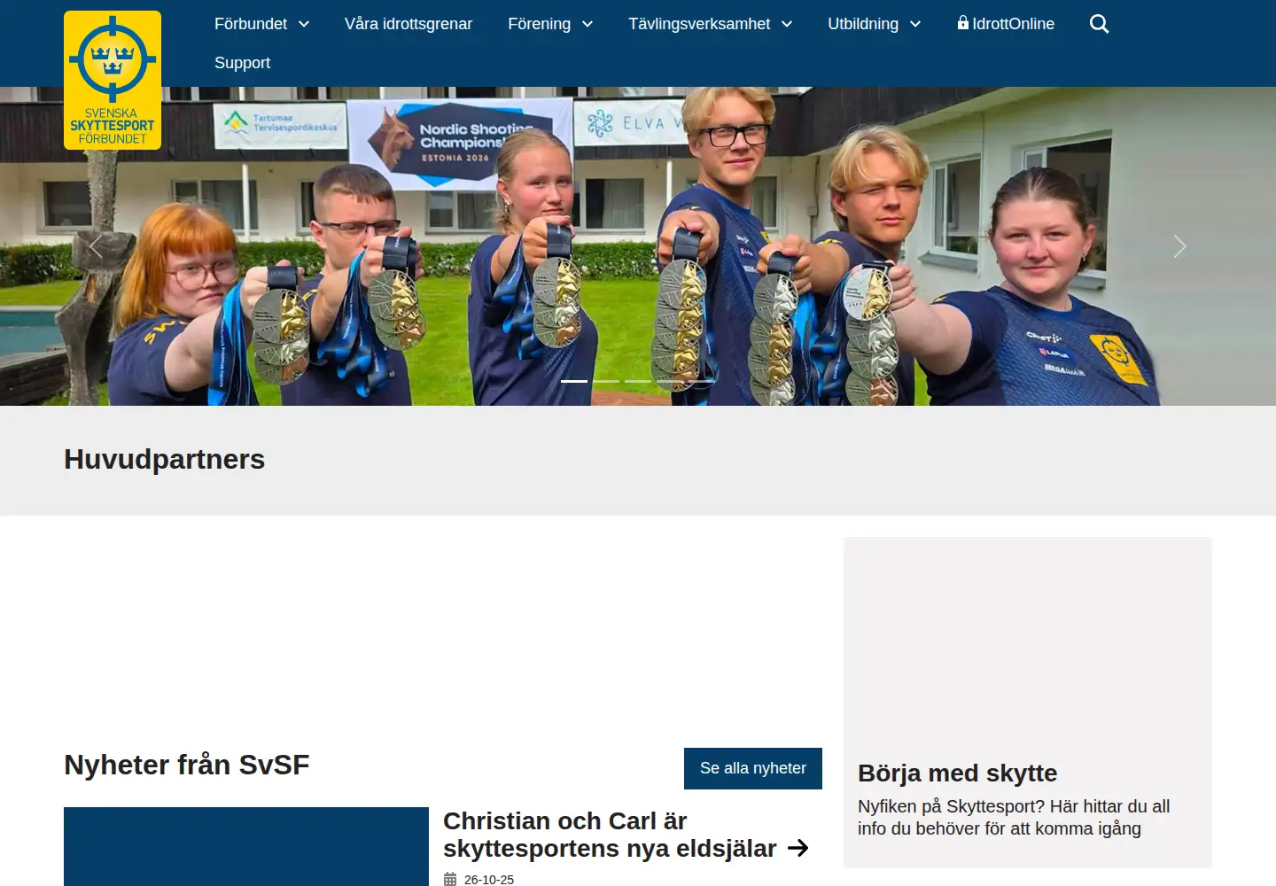 Screenshot of skyttesport.se