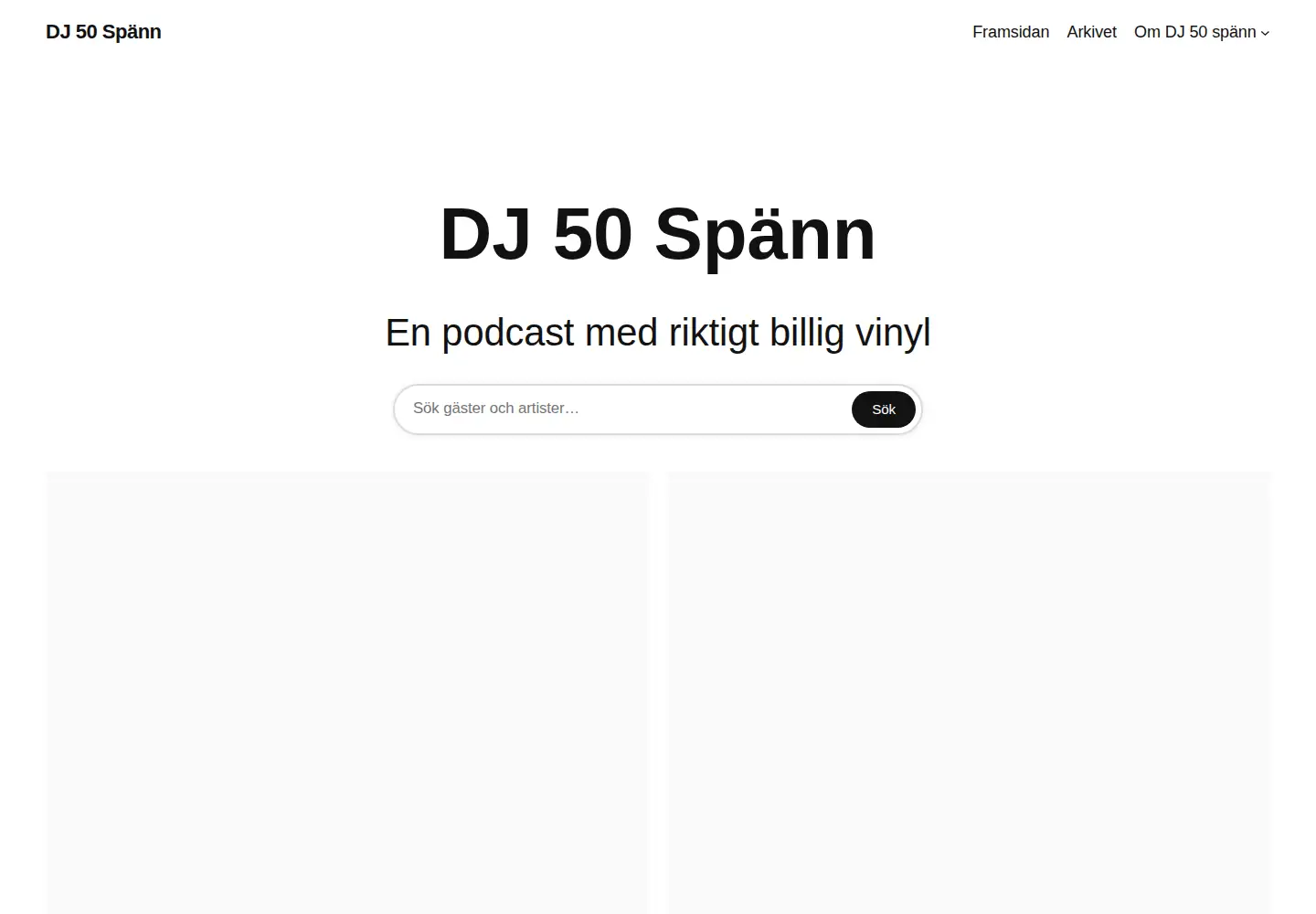 Screenshot of dj50spann.se