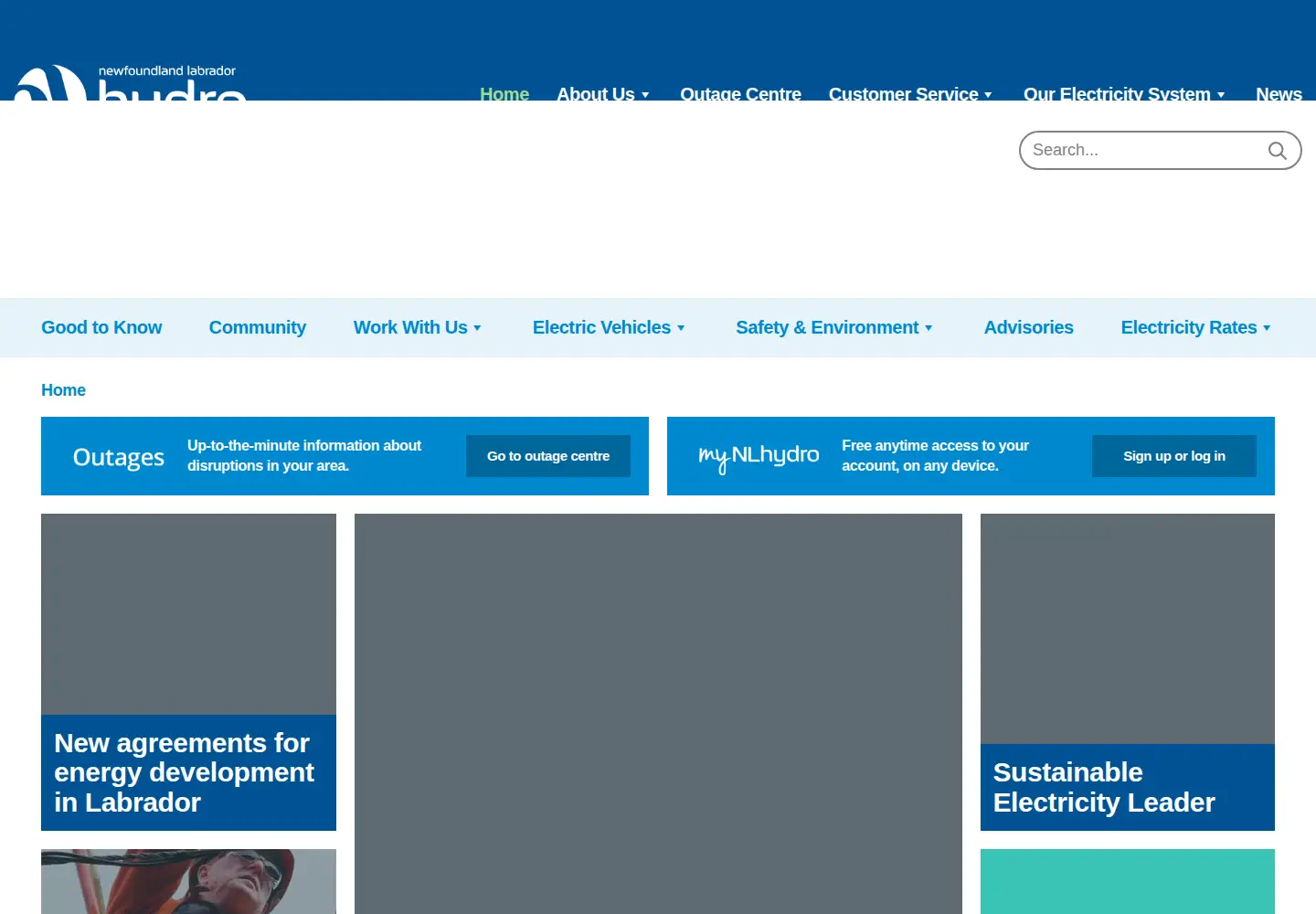 Captured homepage of nalcorenergy.com in the current scan