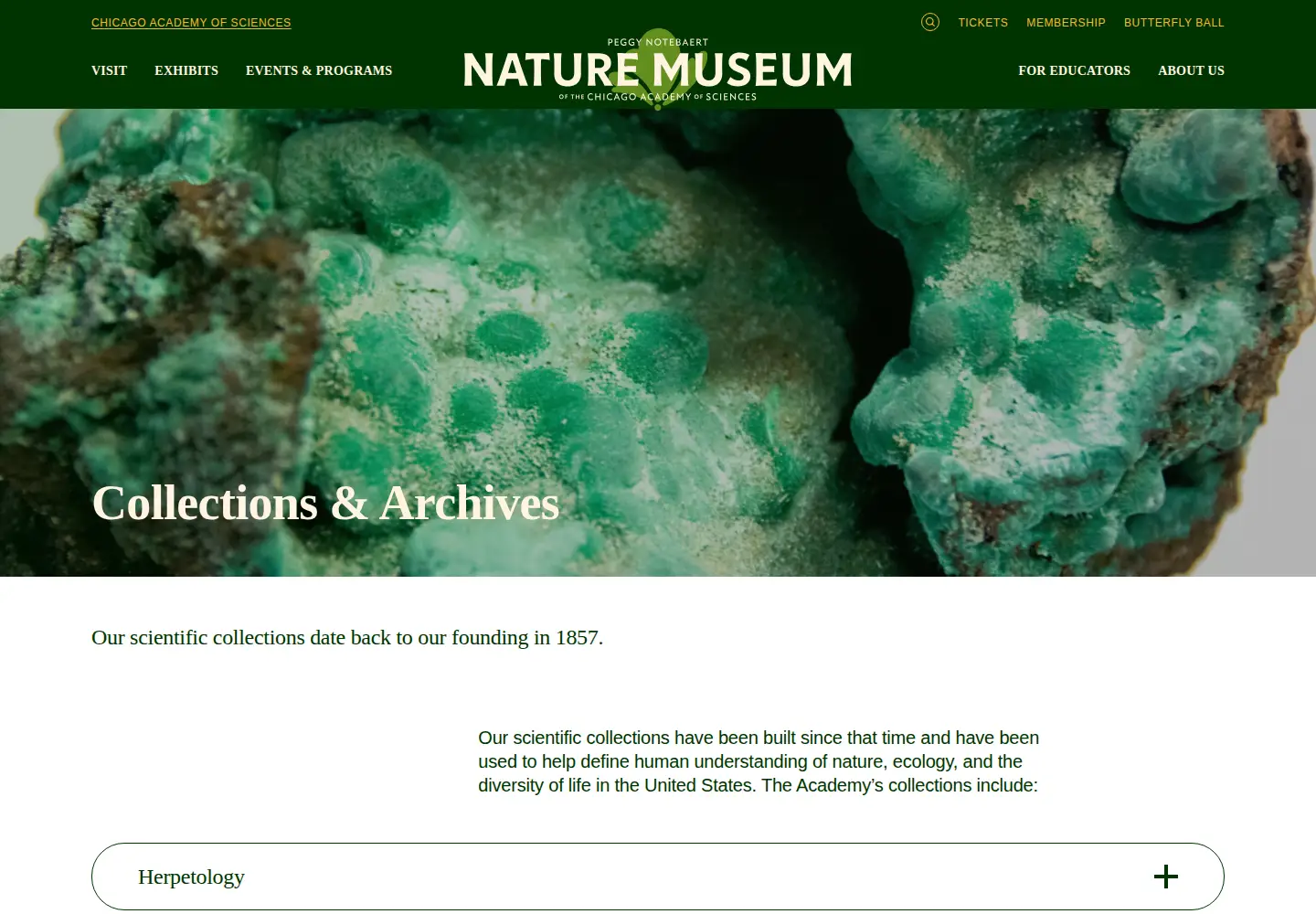 Screenshot of chias.org