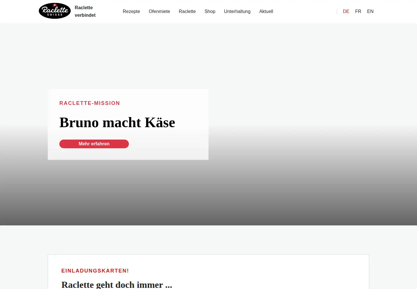 Screenshot of raclette-suisse.ch