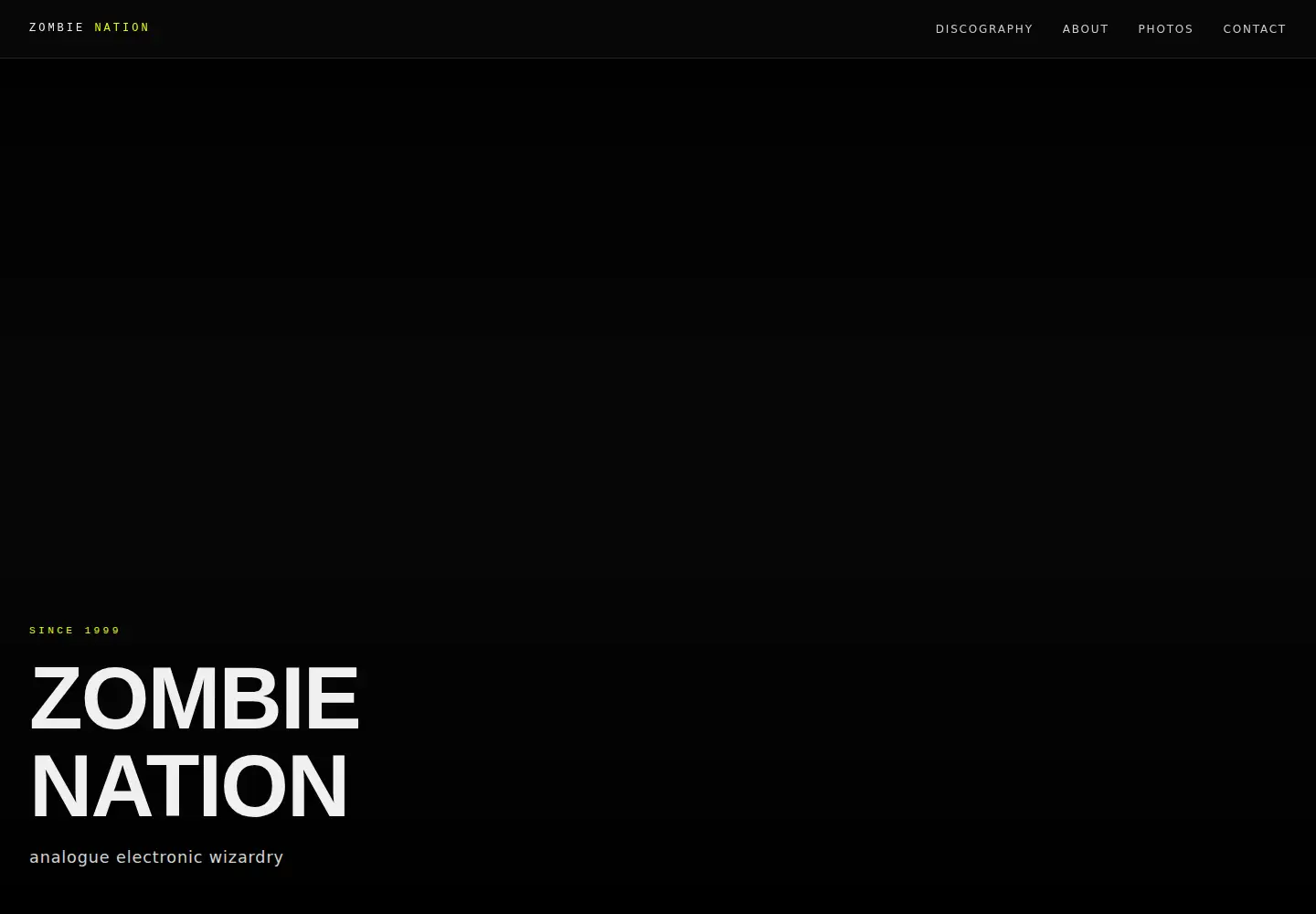 Screenshot of zombienation.com