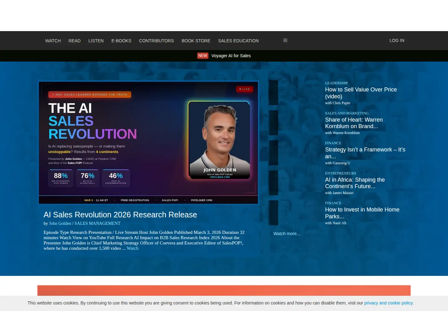 Screenshot of salespop.net