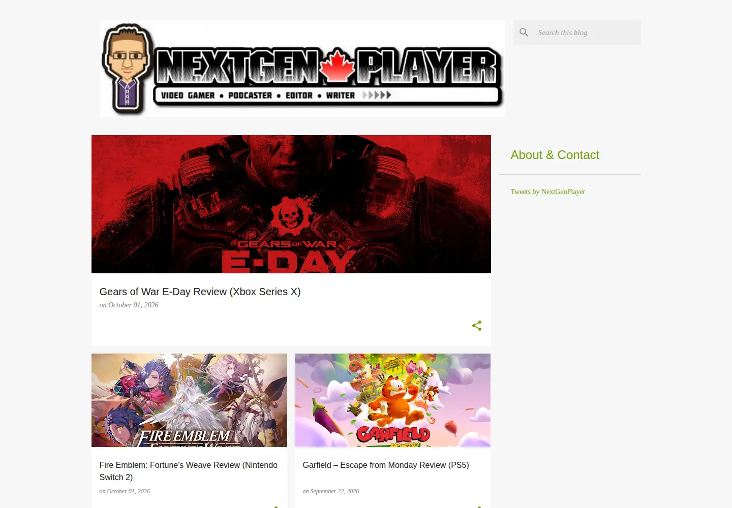 Screenshot of nextgenplayer.com