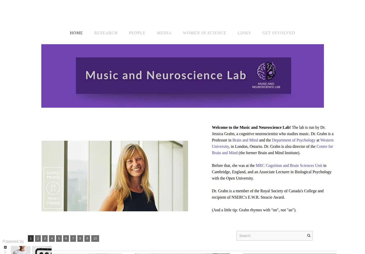 Captured homepage of jessicagrahn.com in the current scan