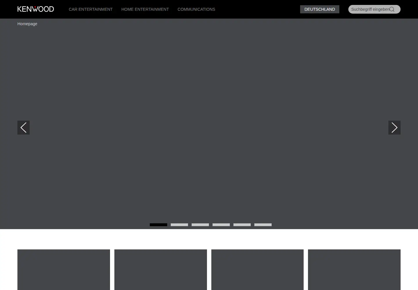 Screenshot of kenwood.de