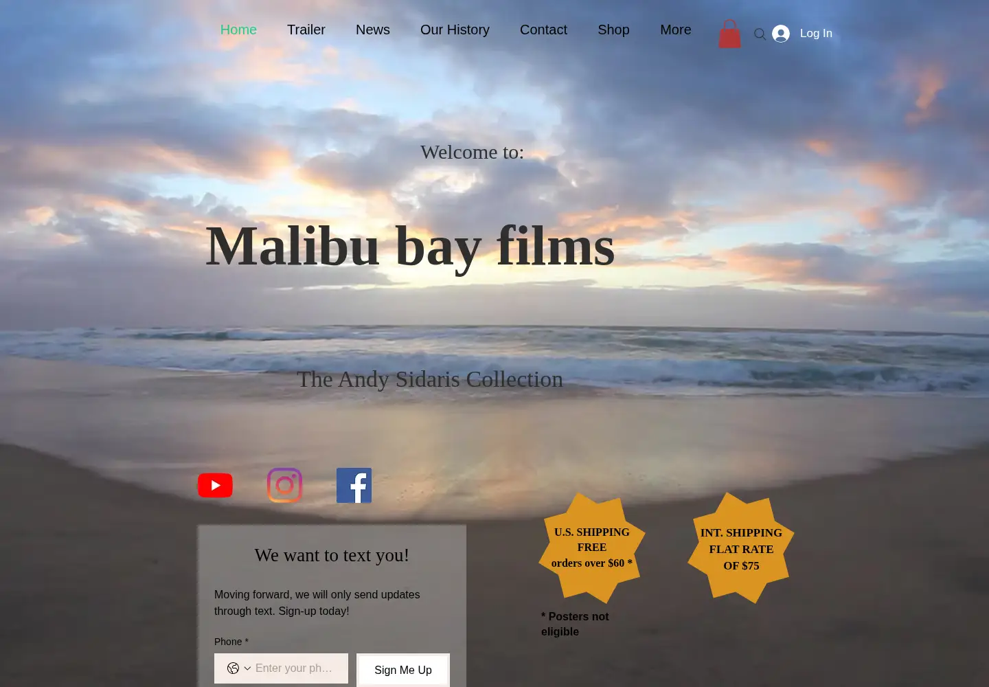 Screenshot of andysidaris.com