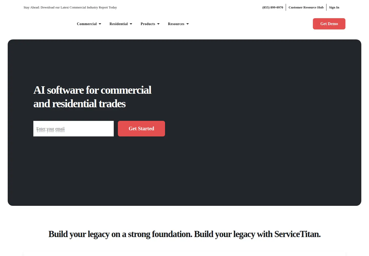 Screenshot of servicetitan.com