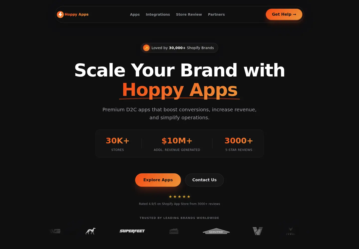 Screenshot of hoppyapps.com