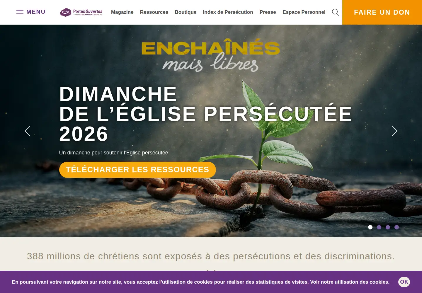 Screenshot of portesouvertes.fr