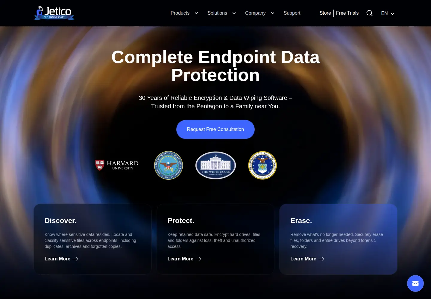 Screenshot of jetico.com