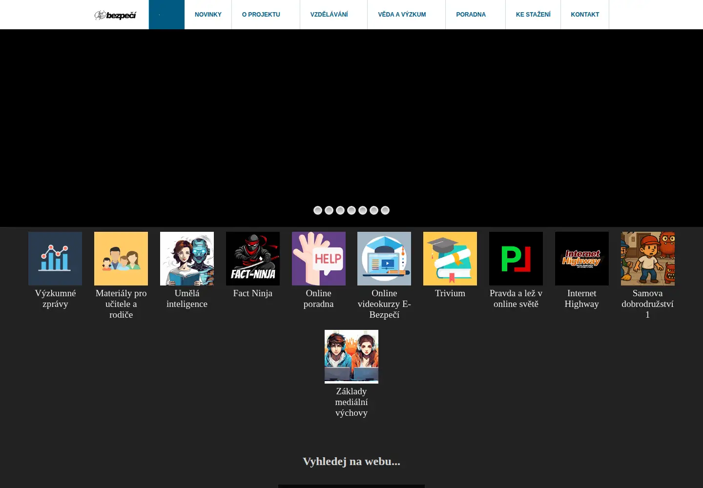 Screenshot of e-bezpeci.cz