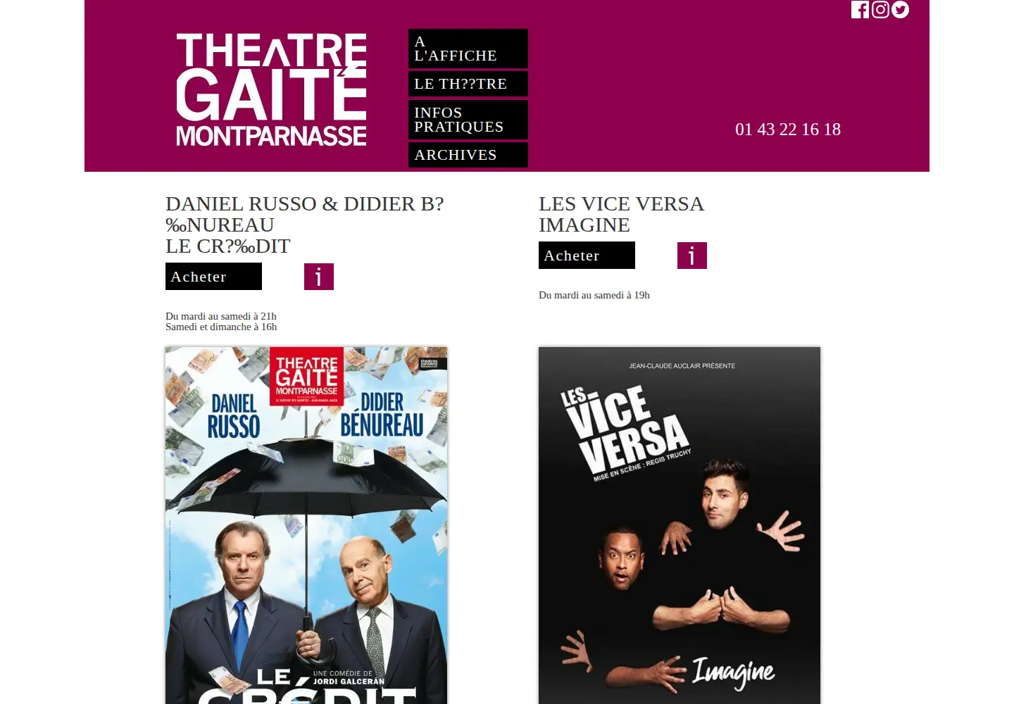 Screenshot of gaite.fr