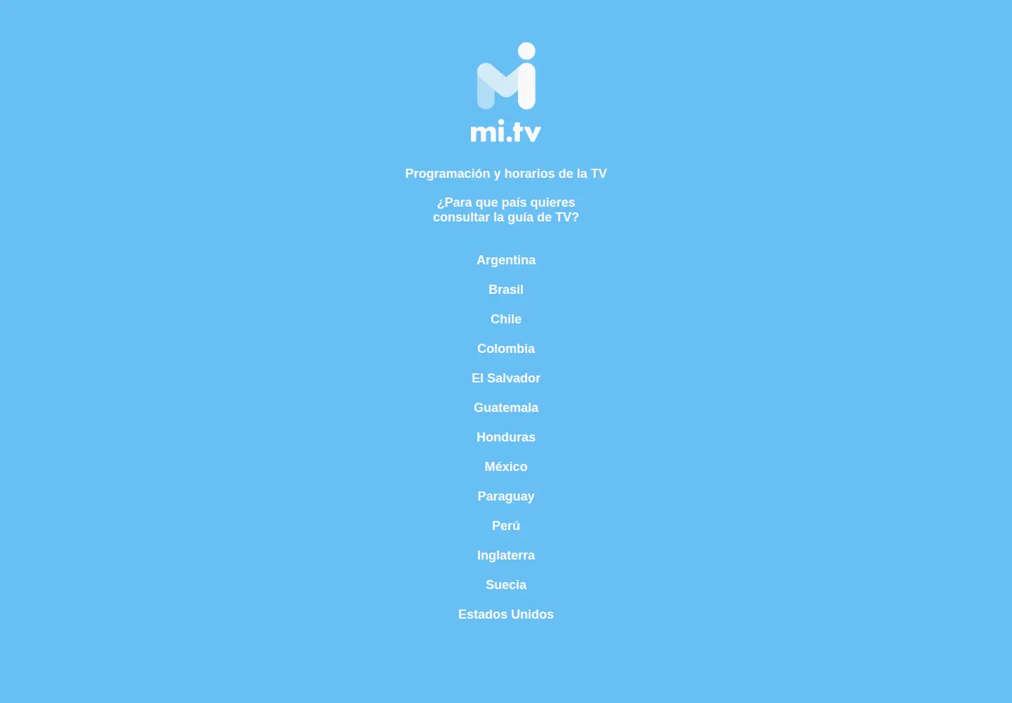 Screenshot of mi.tv