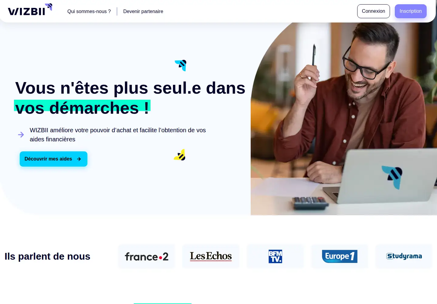 Screenshot of wizbii.com
