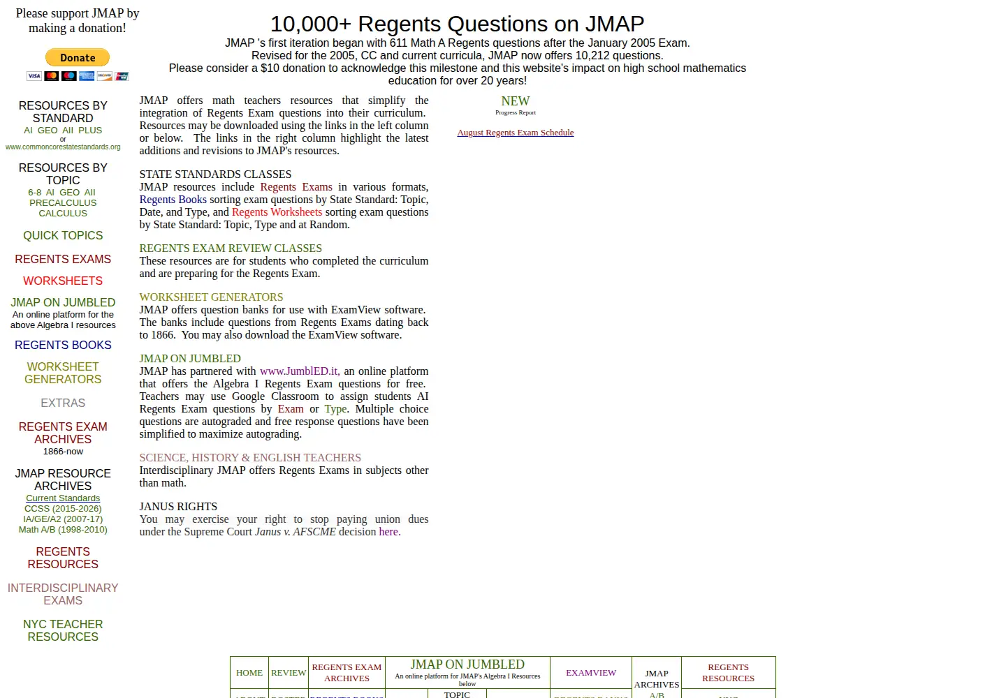 Captured homepage of jmap.org in the current scan