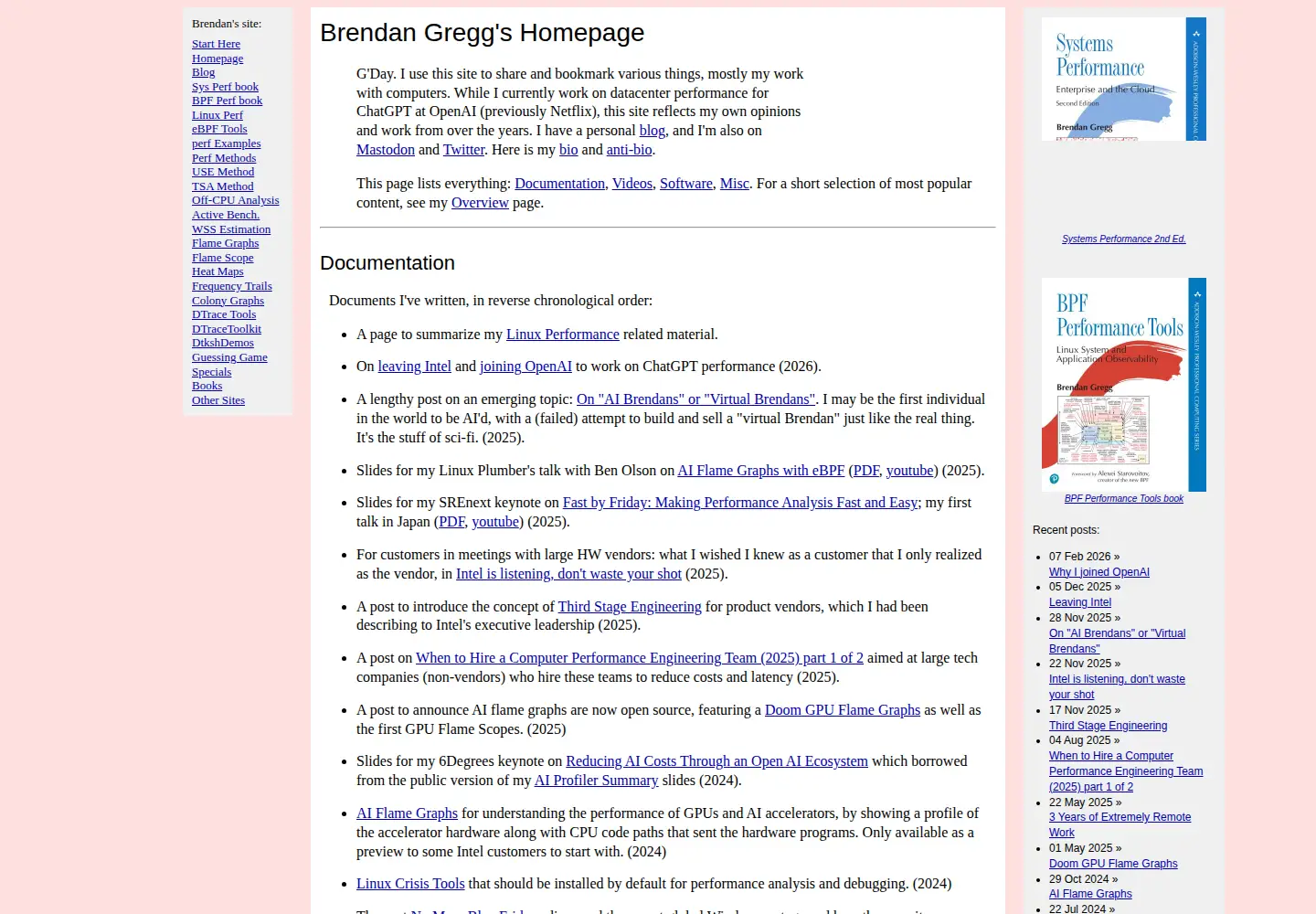 Screenshot of brendangregg.com