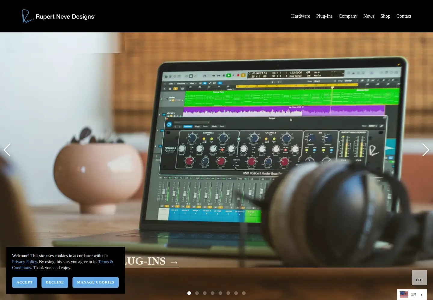 Captured homepage of rupertneve.com in the current scan