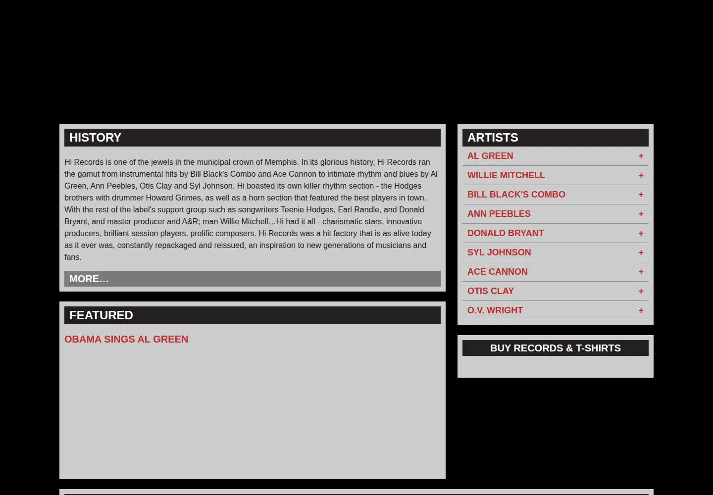 Screenshot of hirecords.com