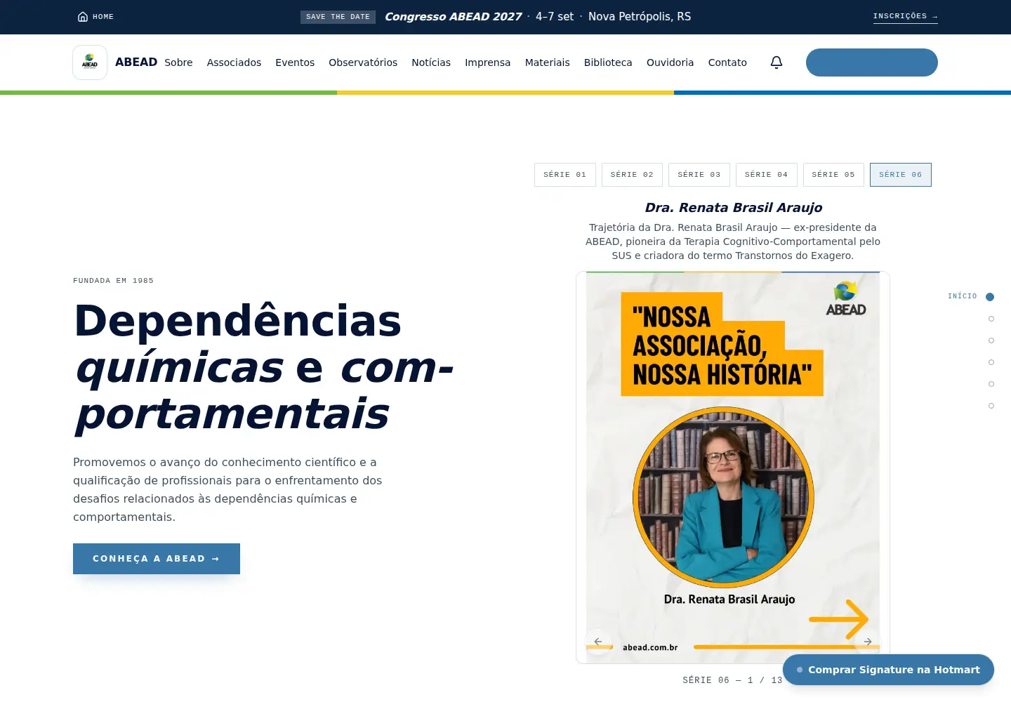 Screenshot of abead.com.br