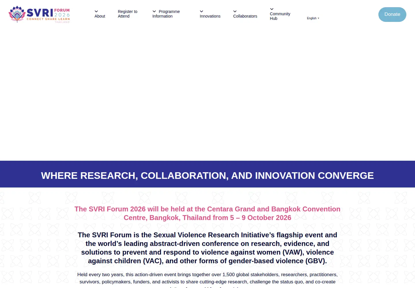 Screenshot of svriforum2026.org