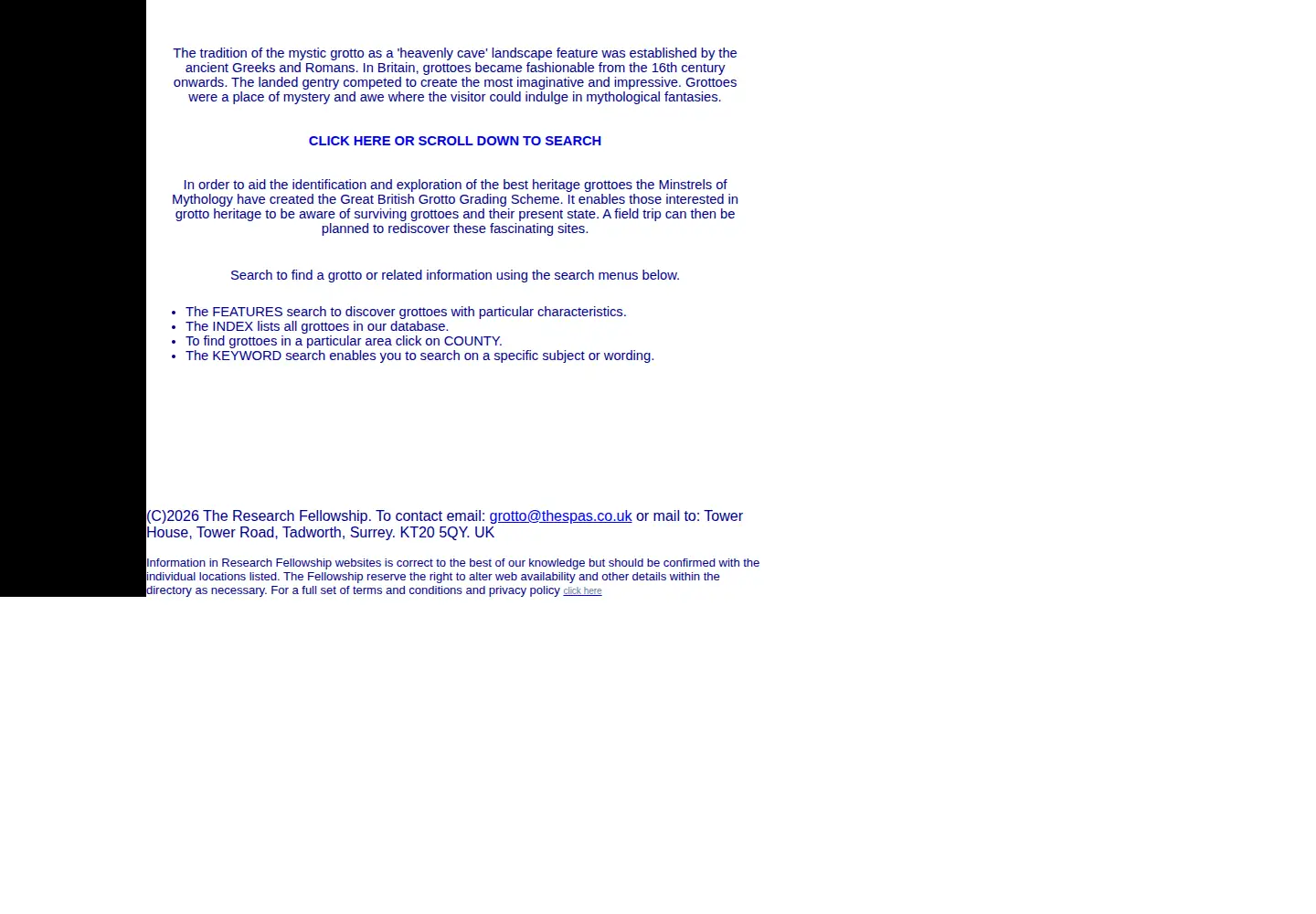 Screenshot of thespasdirectory.com