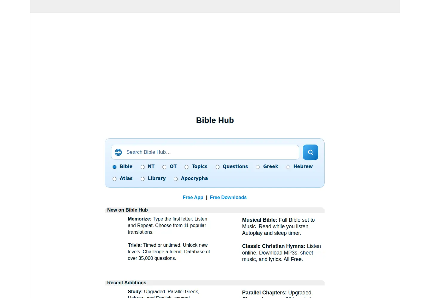 Screenshot of biblesuite.com
