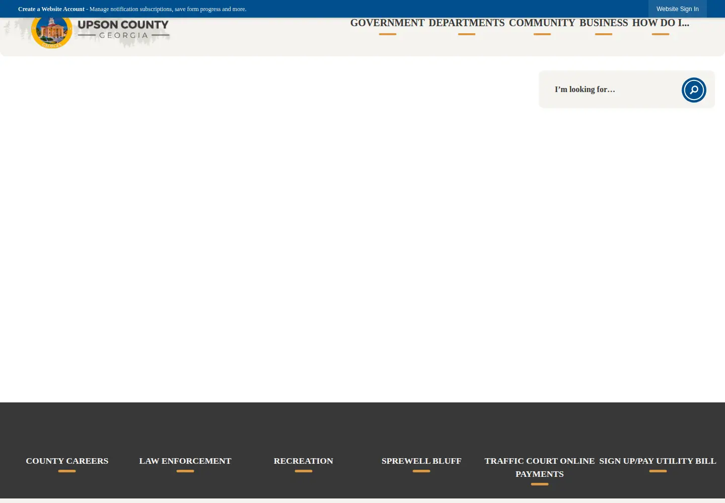 Screenshot of upsoncountyga.org
