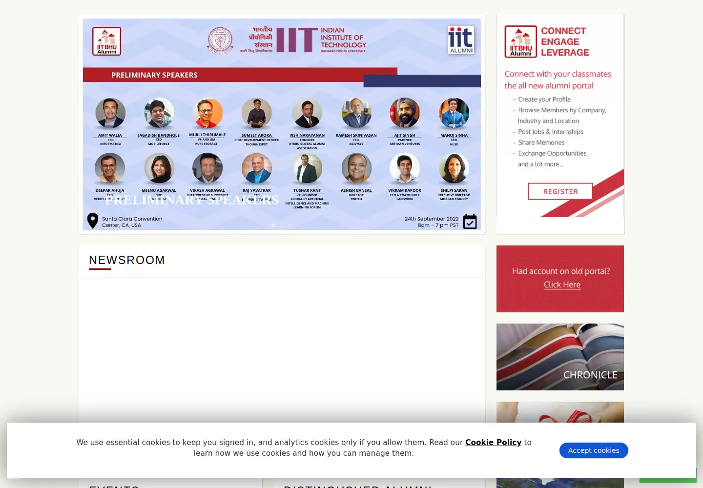 Screenshot of itbhuglobal.org