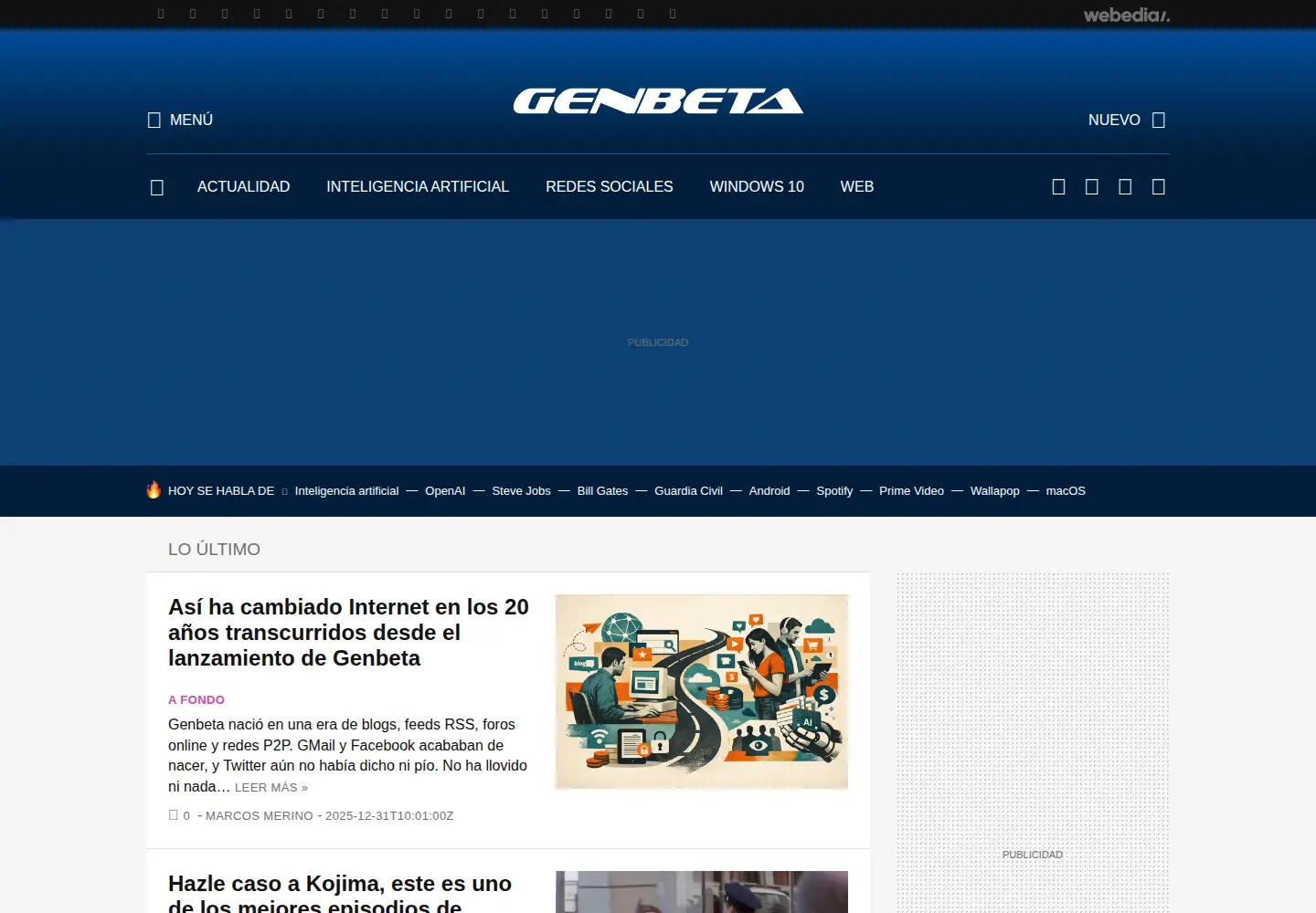 Screenshot of genbeta.com