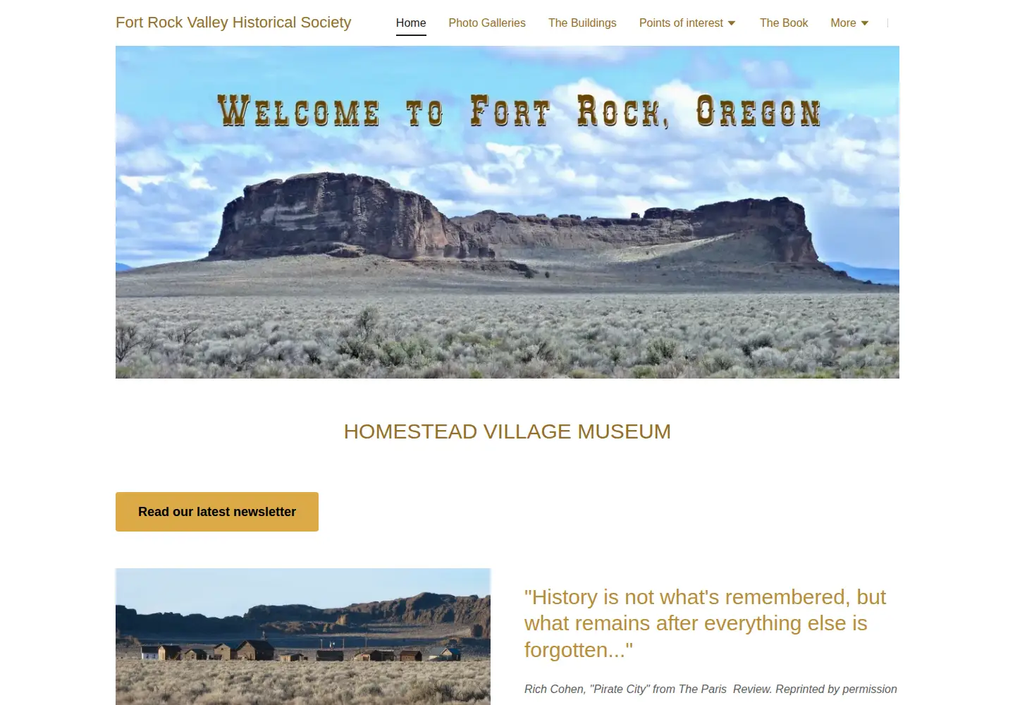 Screenshot of fortrockoregon.com