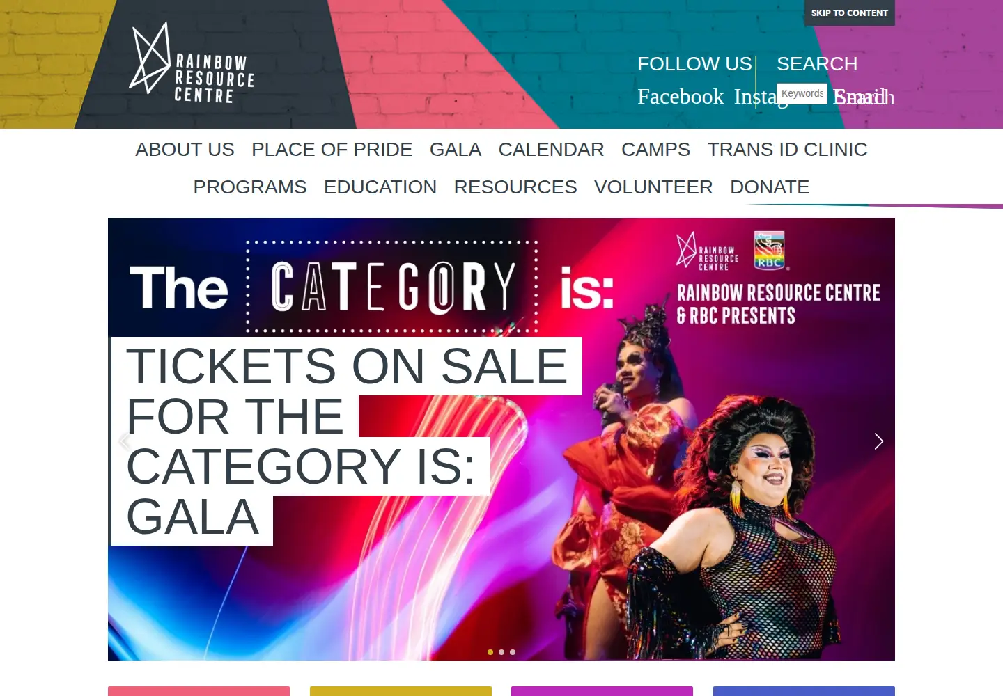 Screenshot of rainbowresourcecentre.org