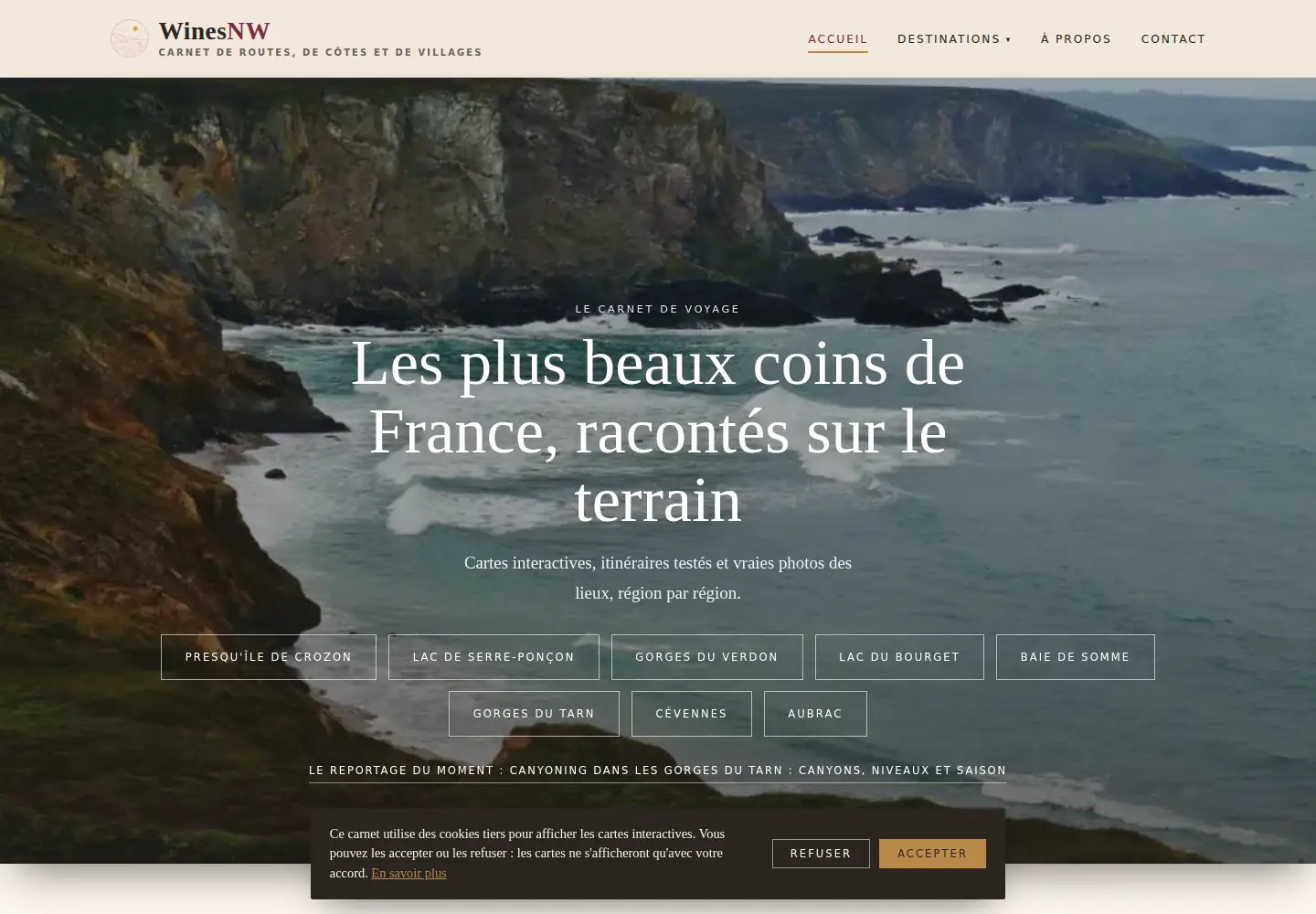 Screenshot of winesnw.com
