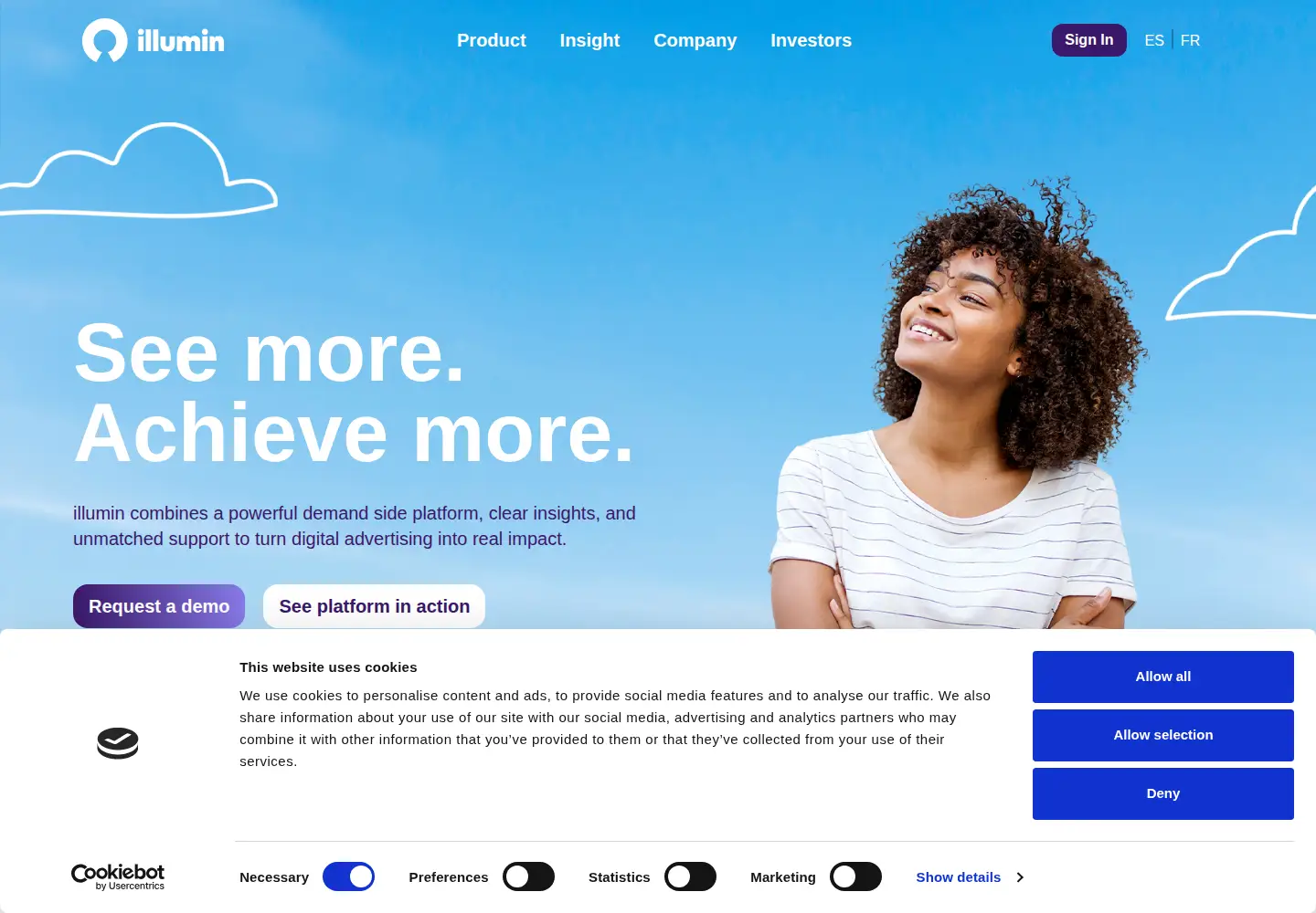 Screenshot of illumin.com