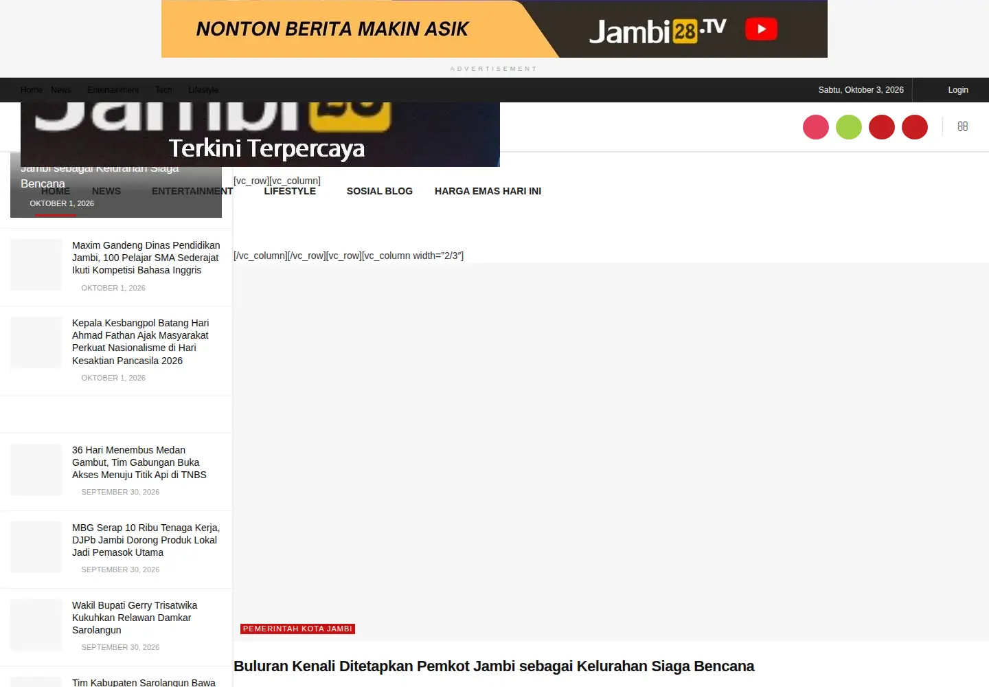Screenshot of jambi28.tv