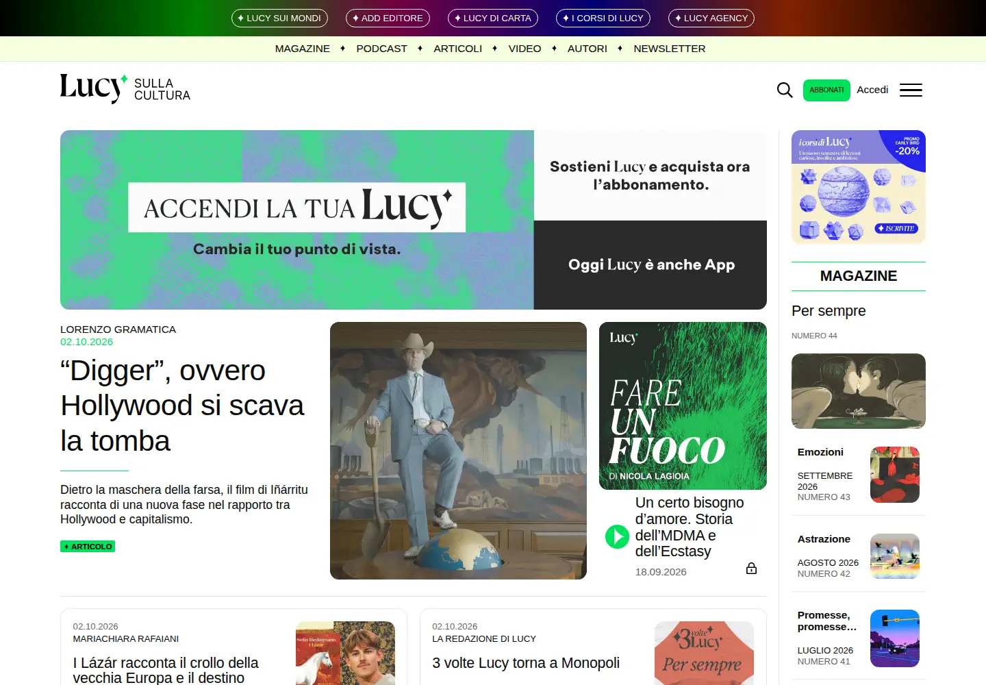 Screenshot of lucysullacultura.com