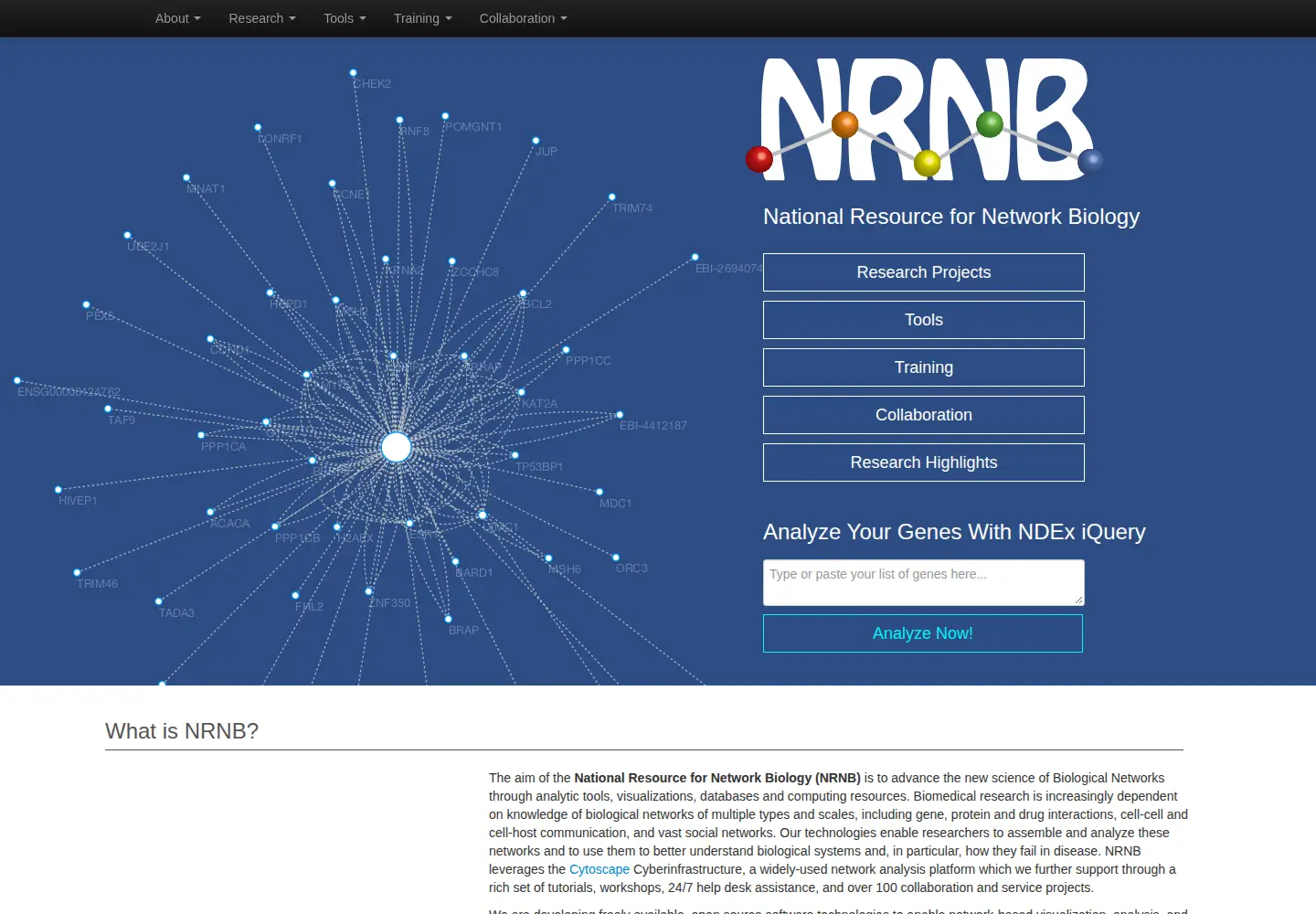 Screenshot of nrnb.org