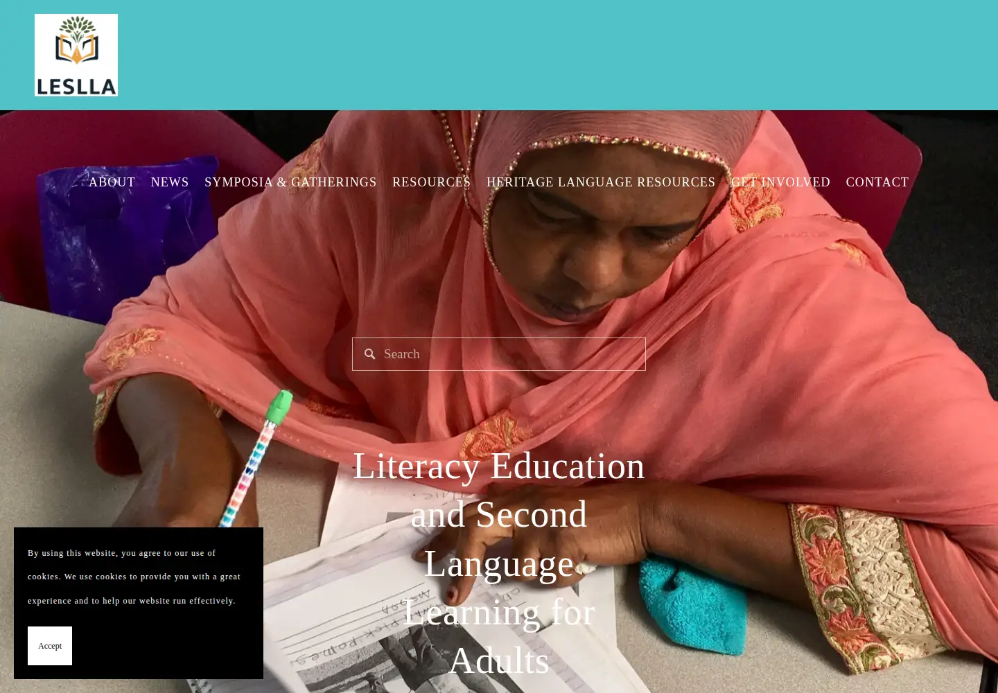 Screenshot of leslla.org