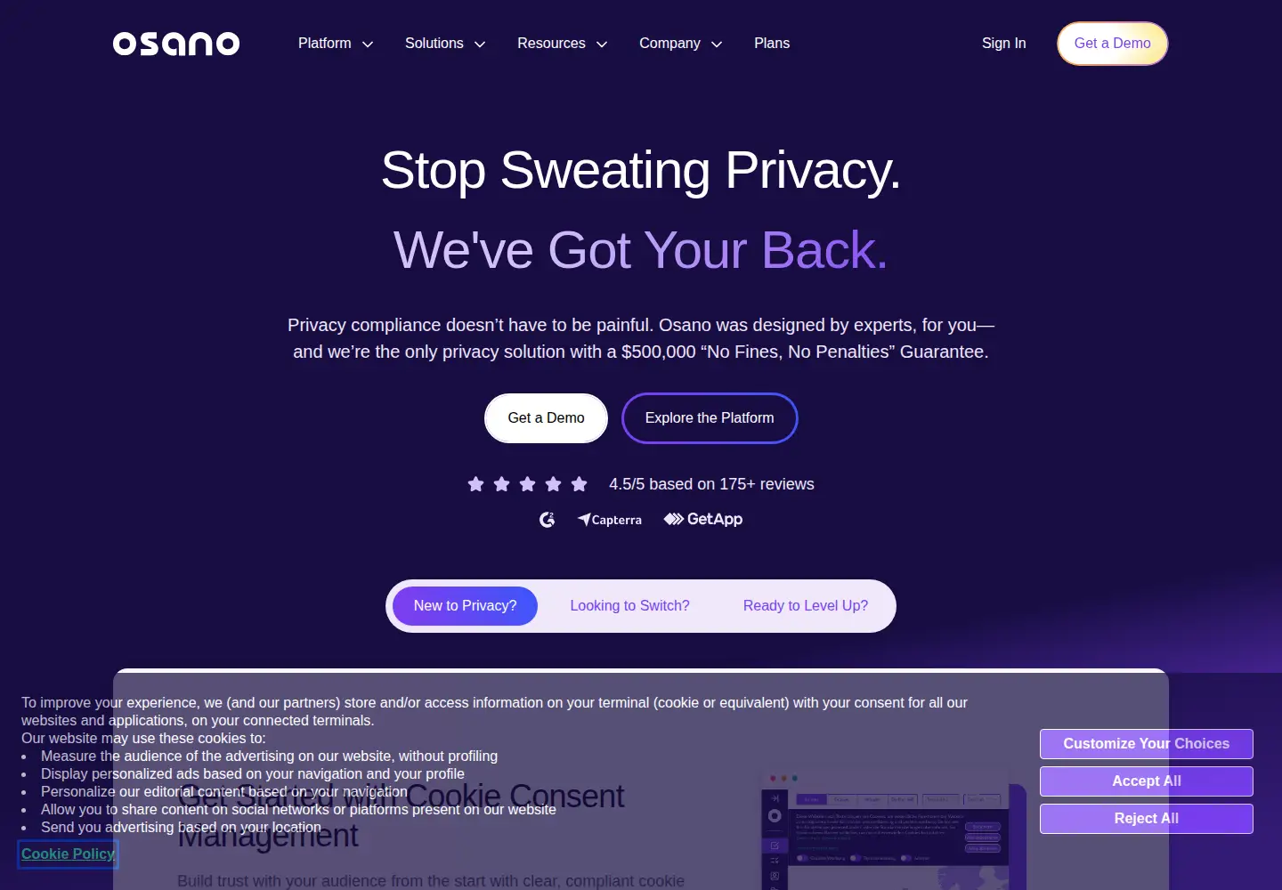 Screenshot of trusthub.com