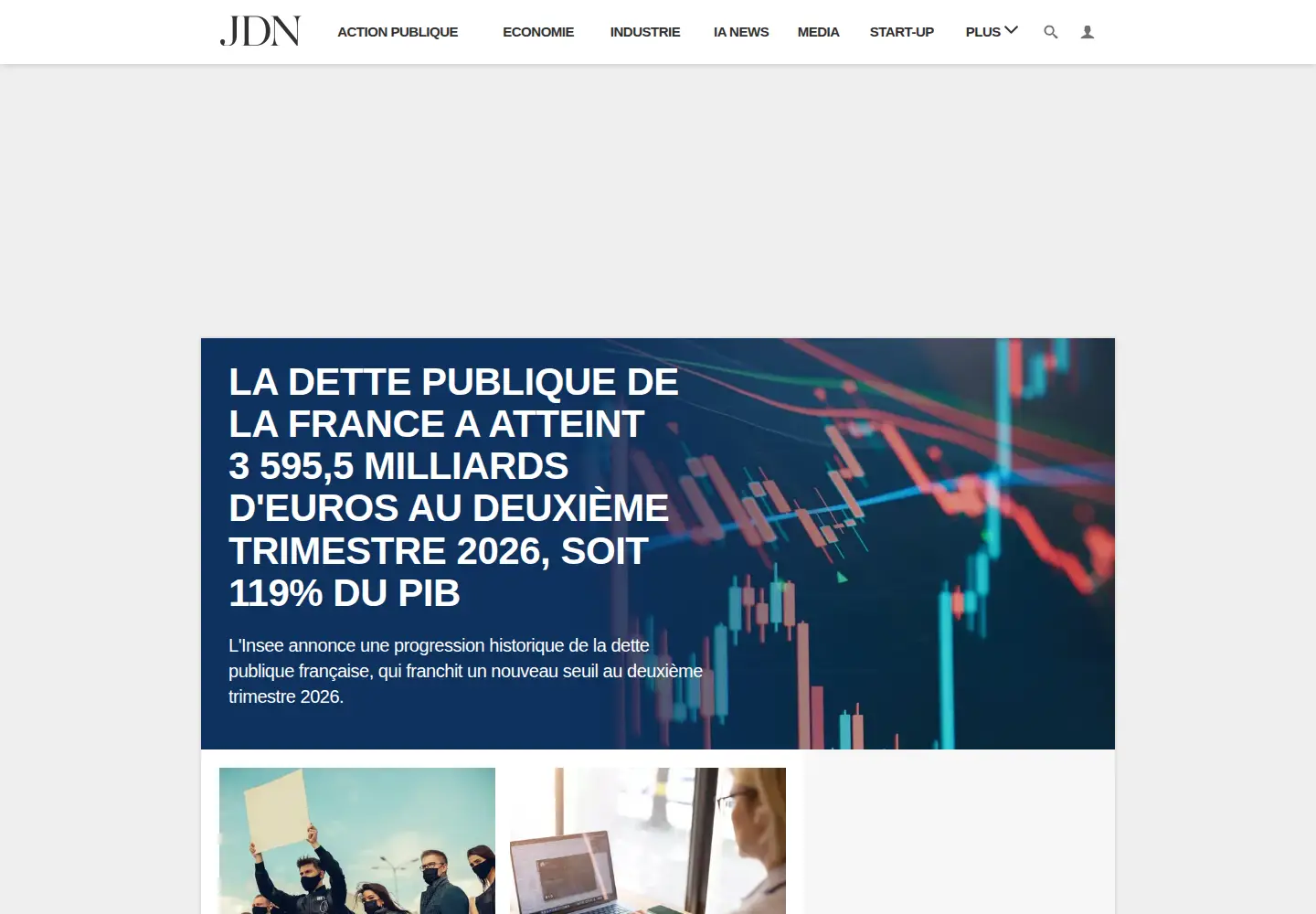 Screenshot of journaldunet.com