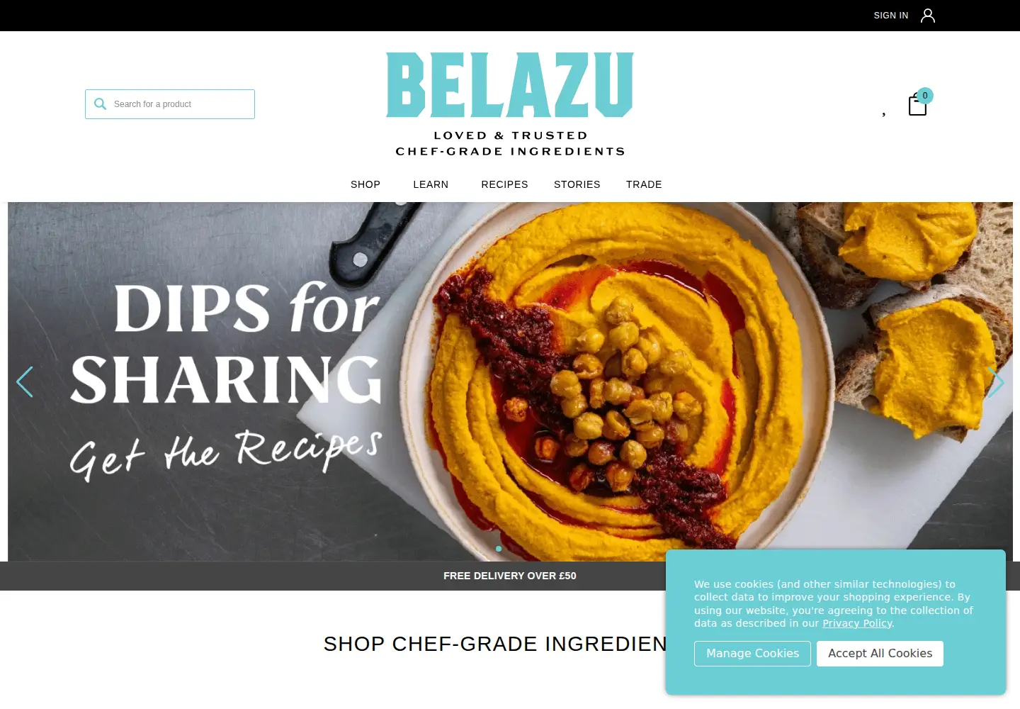 Screenshot of belazu.com