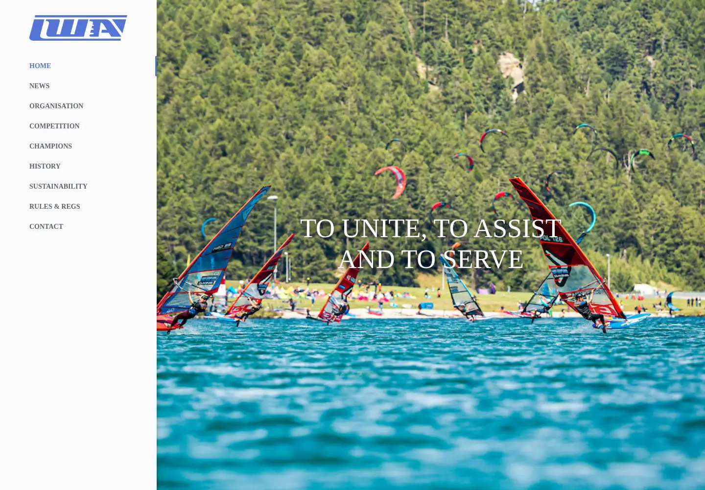 Captured homepage of internationalwindsurfing.com in the current scan